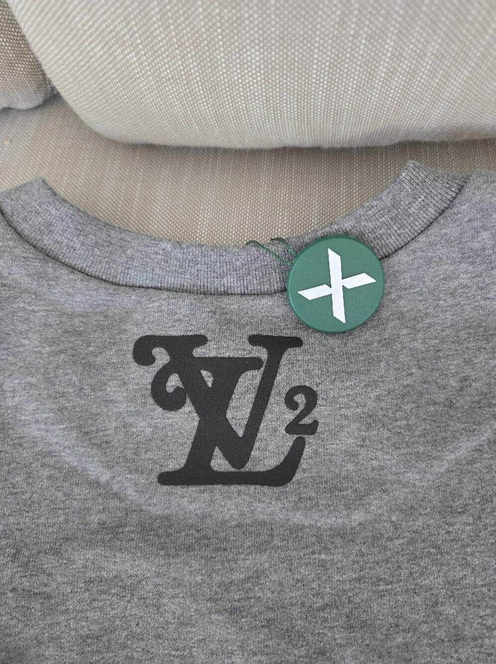 New Louis Vuitton x Nigo Squared LV Sweatshirt Large Gris Clair